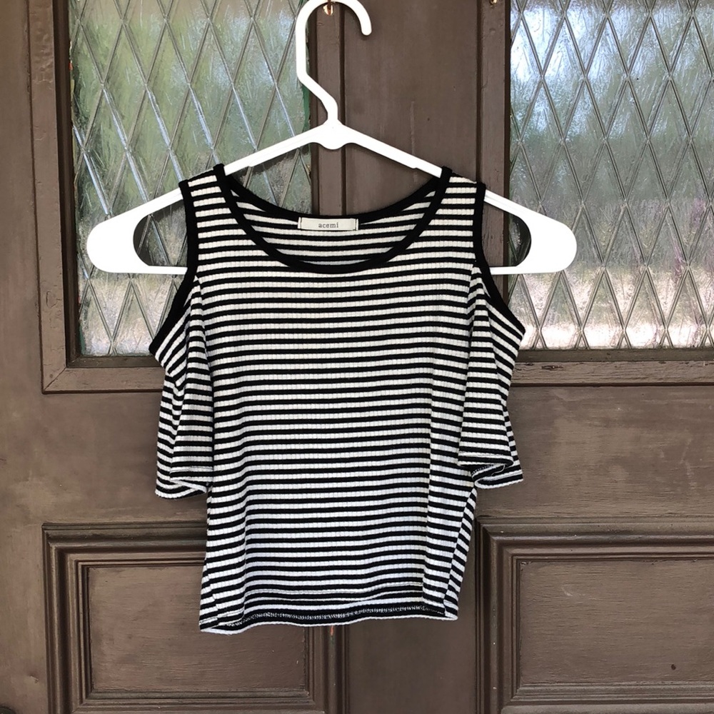 Striped crop top